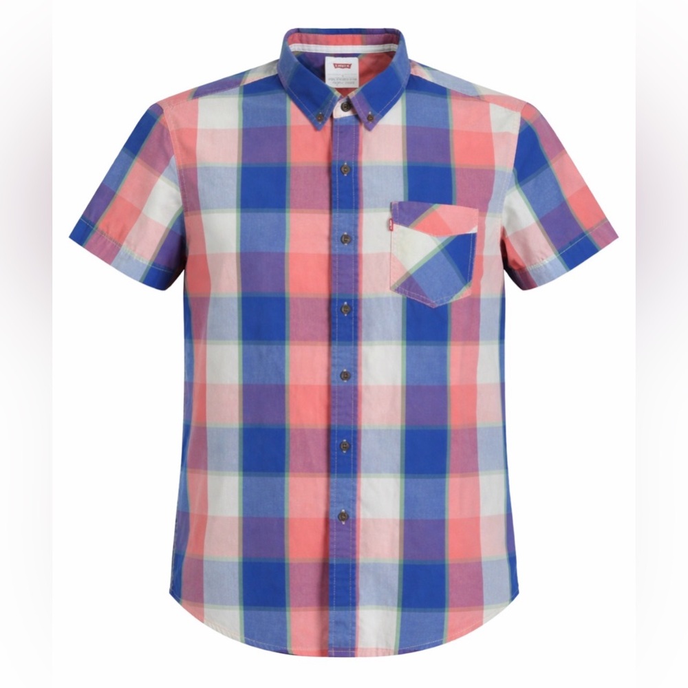 Levi’s Plaid Button Down Shirt Euc - image 1